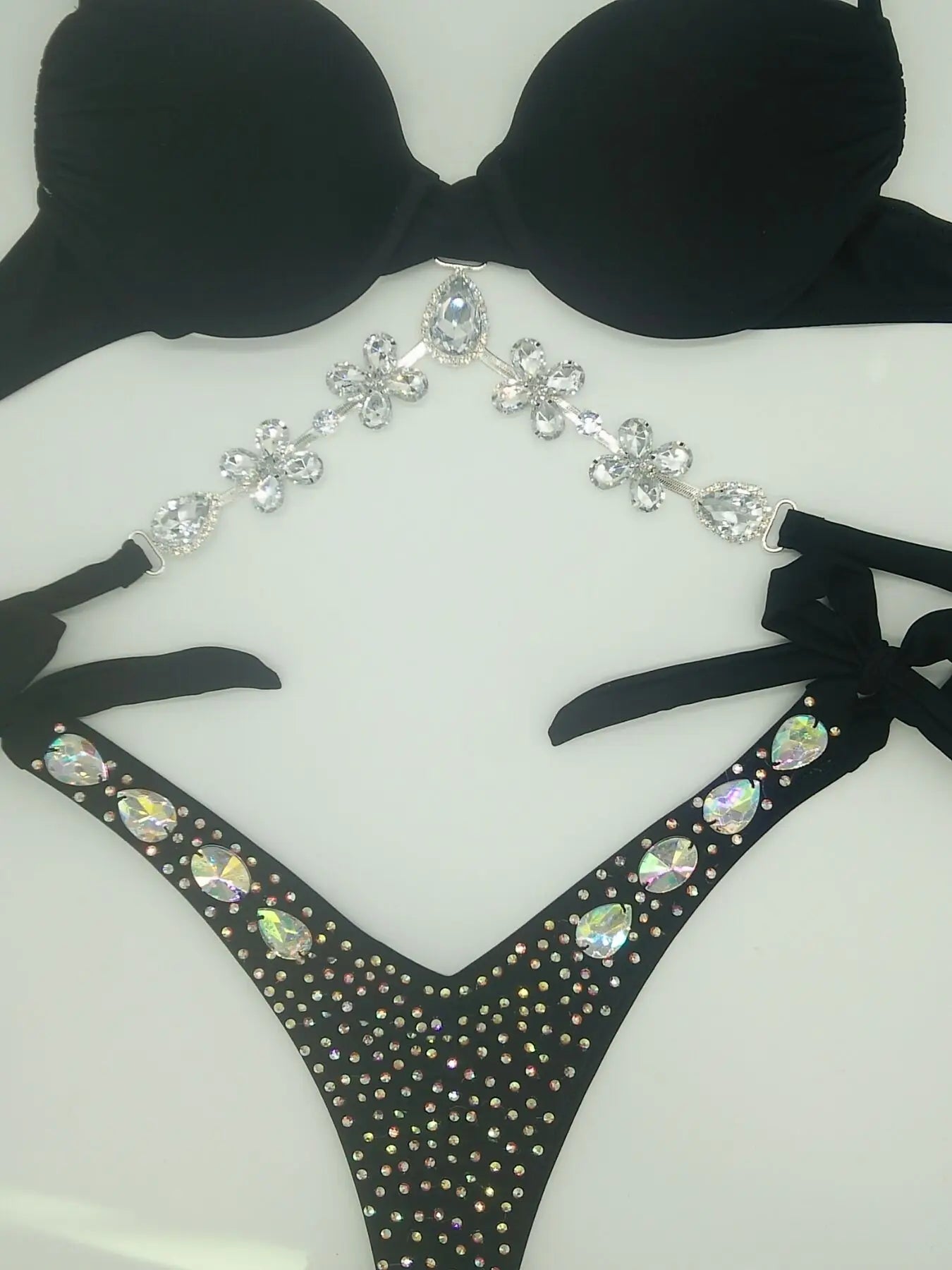 Sparkling Sands  Luxury Rhinestone Bikini Set