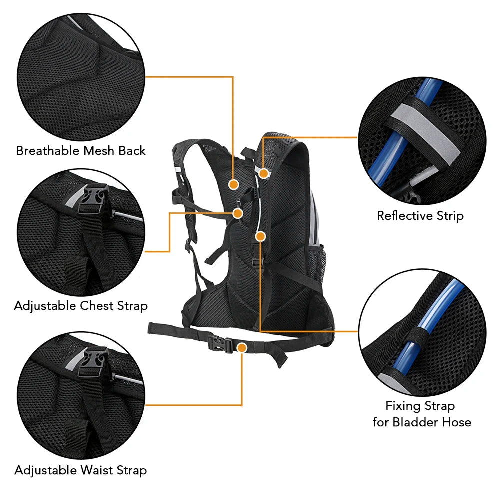 Reflective 8L Hydration Backpack