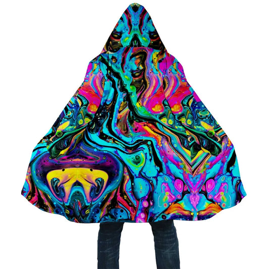 Psychedelic Fleece Lined Dream Cloak