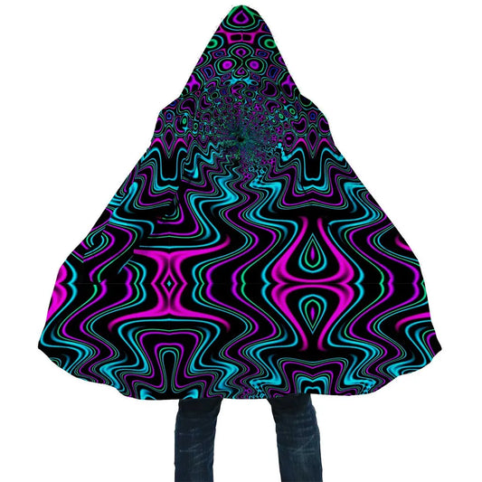 Psychedelic Fleece Lined Dream Cloak 
