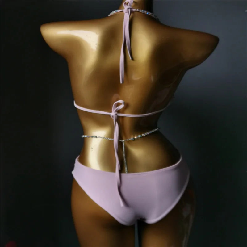 Luxury Rhinestone Bikini Set