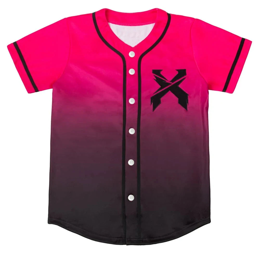 Excision Pink/Black Gradient Headbanger Rave Jersey