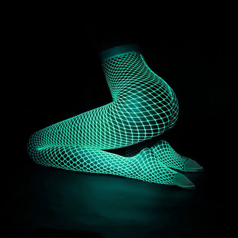 Luminous Glow in the dark Fishnet Stockings