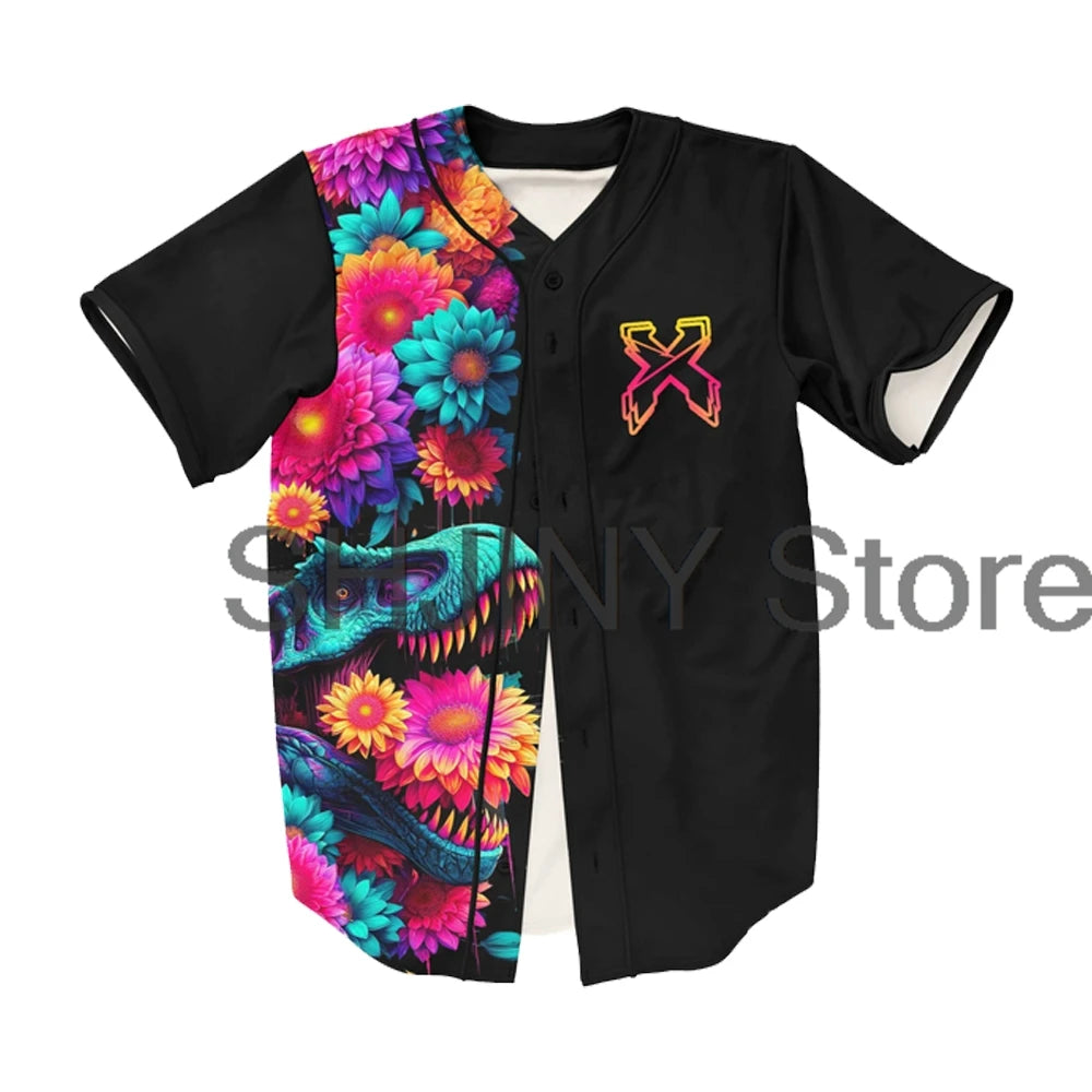 Excision Trippy Floral Rave Jersey