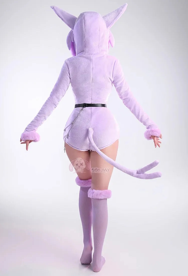 Espeon Plush Hooded Rave Romper