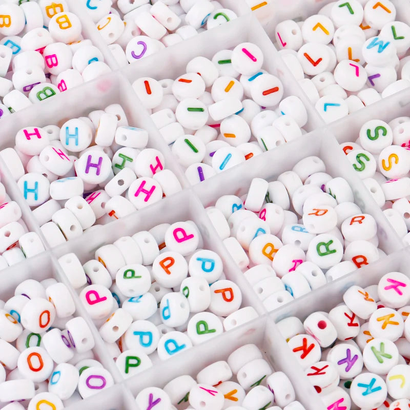 English Alphabet Letter Beads Kit 1200pcs/Box