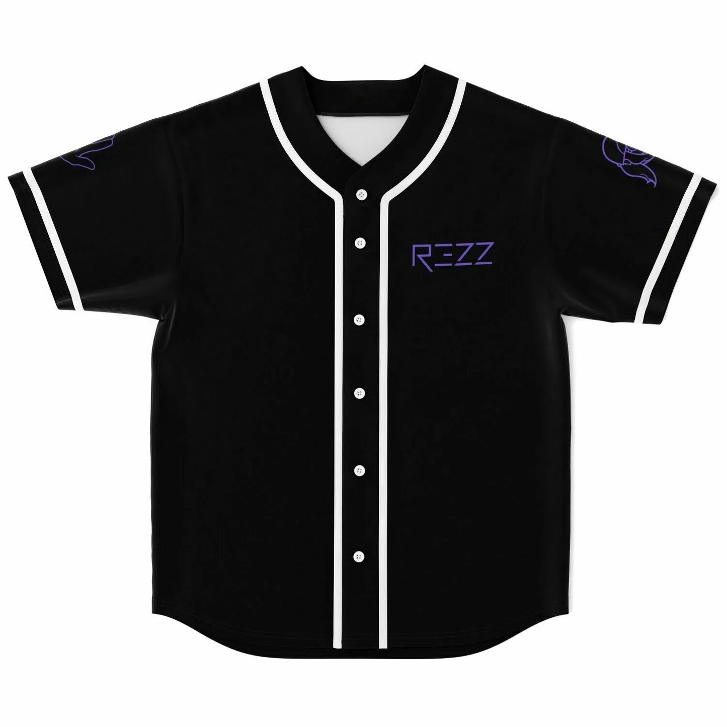 Rezz Black & Purple Baseball Jersey 