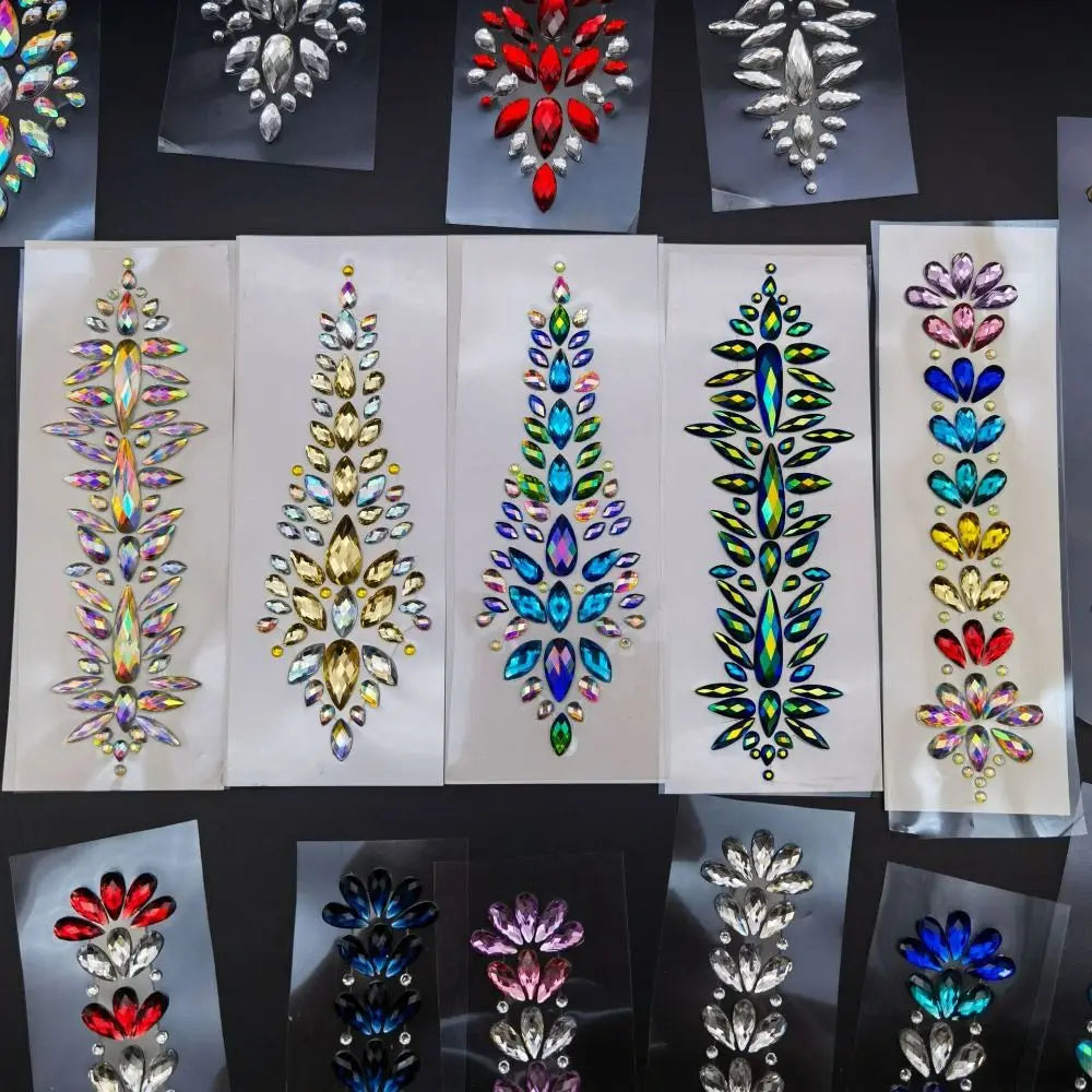 Colored Crystal Rhinestone Body Gems