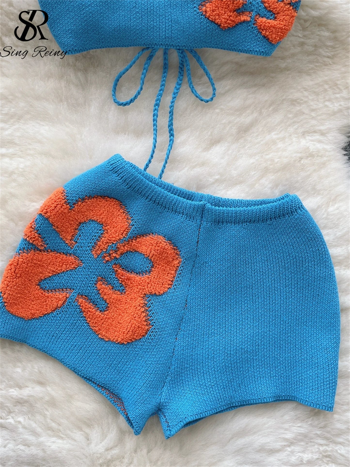 Bohemian Style Crochet Two Piece Set