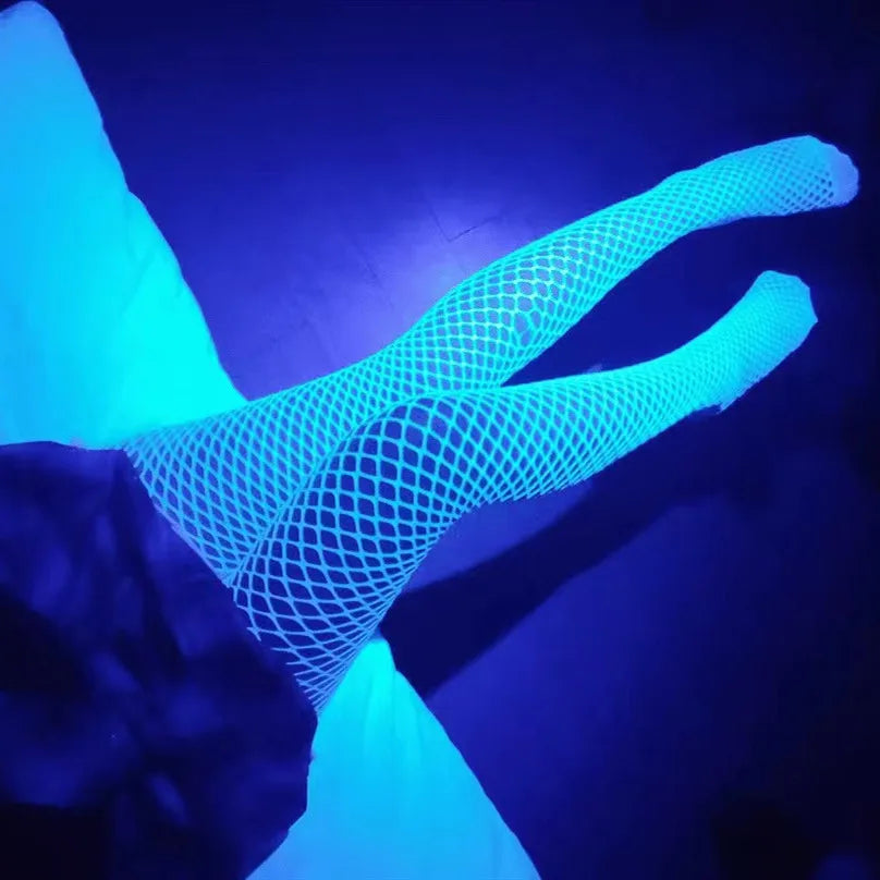 Luminous Glow in the dark Fishnet Stockings