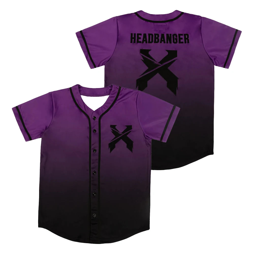 EXCISION Headbanger Tie Dye Baseball Jersey