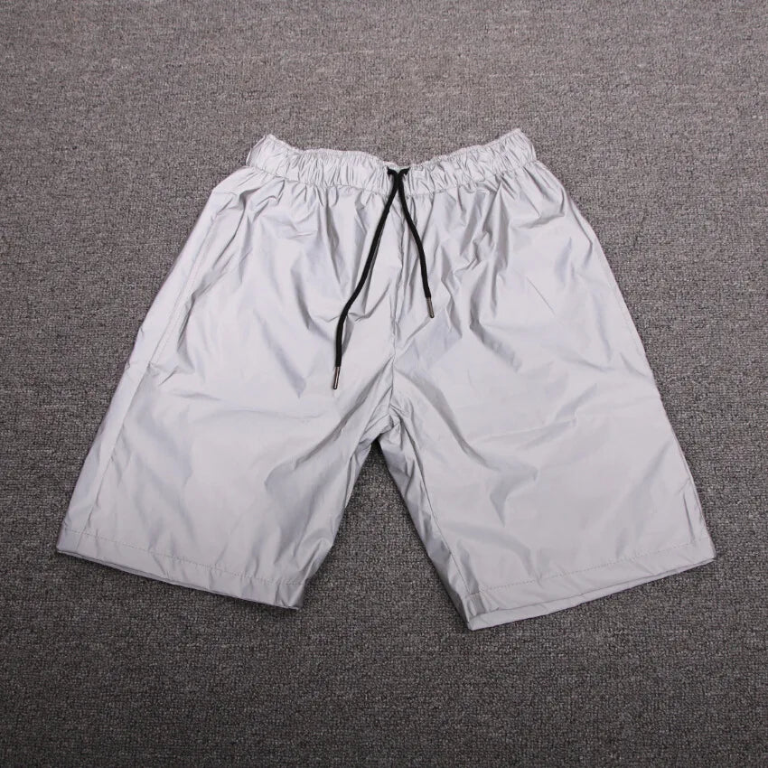 Men's Gray Reflective Shorts