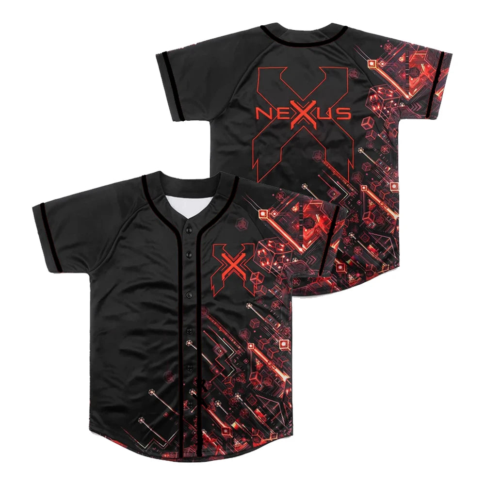 Excision Nexus Red & Black Rave Jersey