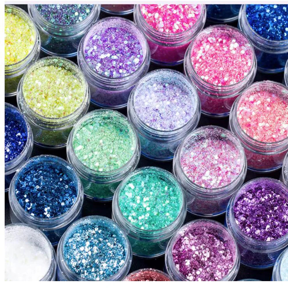 4 pack Rave Glitter Container