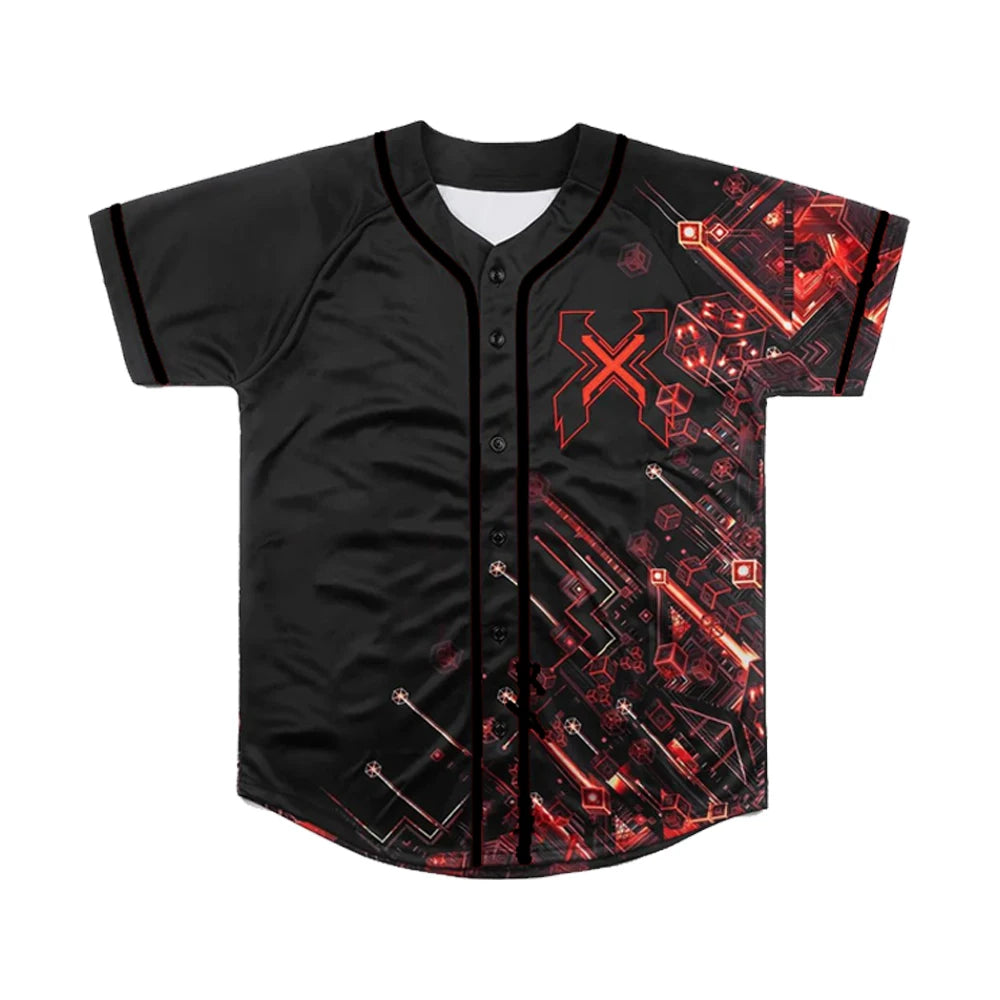 Excision Nexus Red & Black Rave Jersey