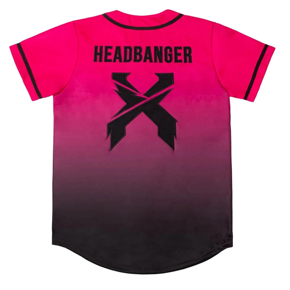 Excision Pink/Black Gradient Headbanger Rave Jersey