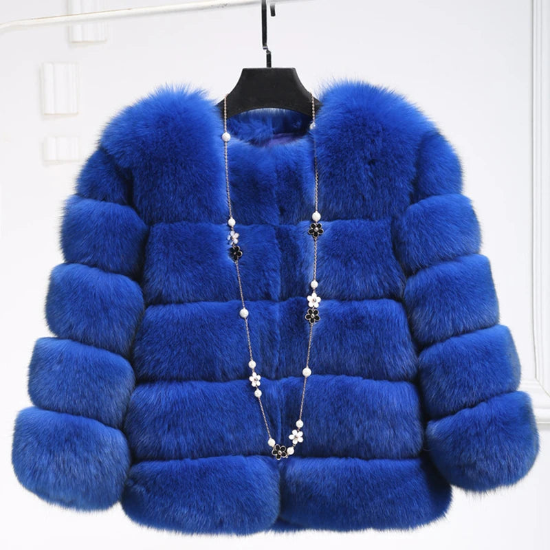 Cropped  FAUX Fur Coat
