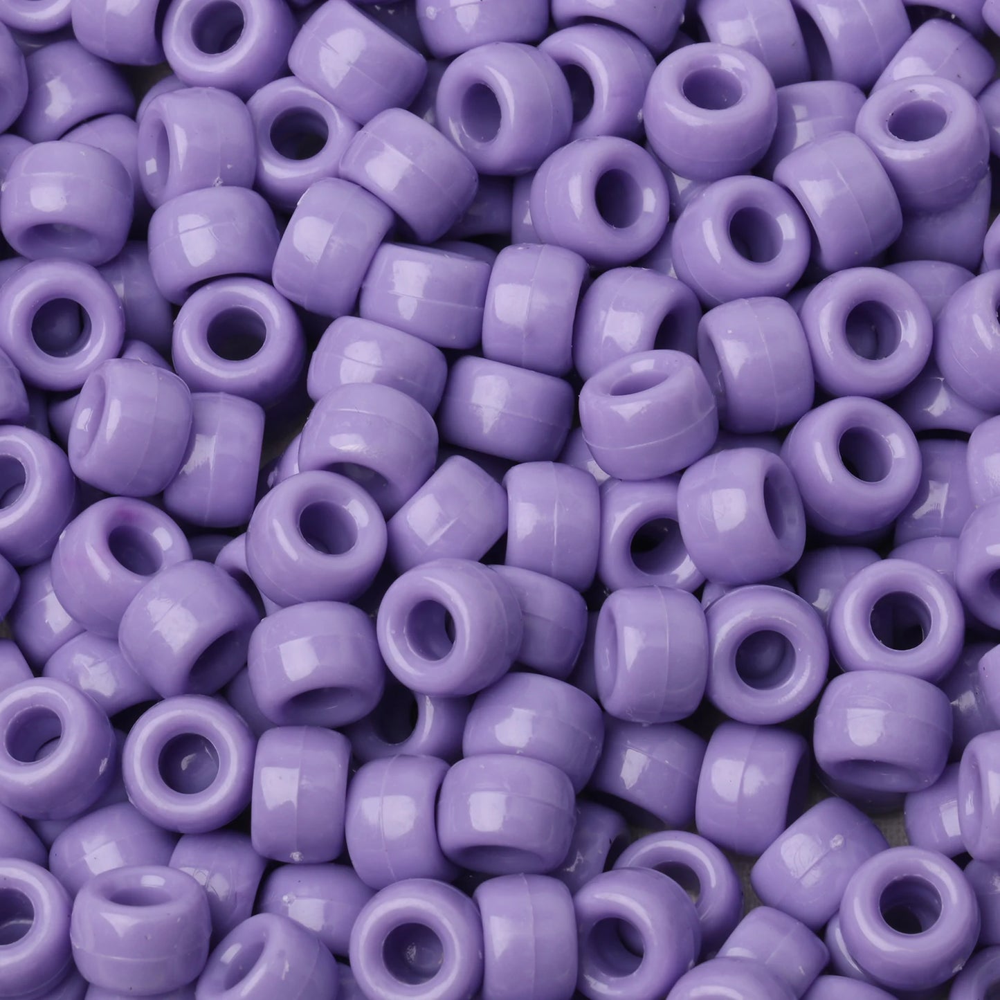 200pcs Acrylic Pony Beads 6x9mm (shades of Purple)
