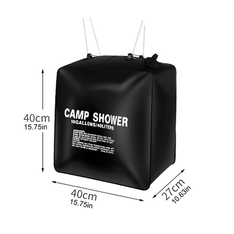 Solar Power Fast Heating 40L Camping Shower Bag