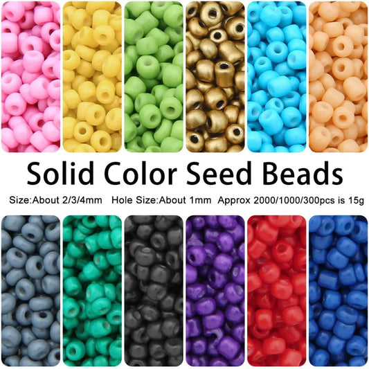 4mm Solid Color Beads, 300pc