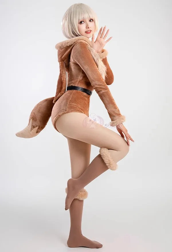 Eevee Plush Hooded Rave Romper