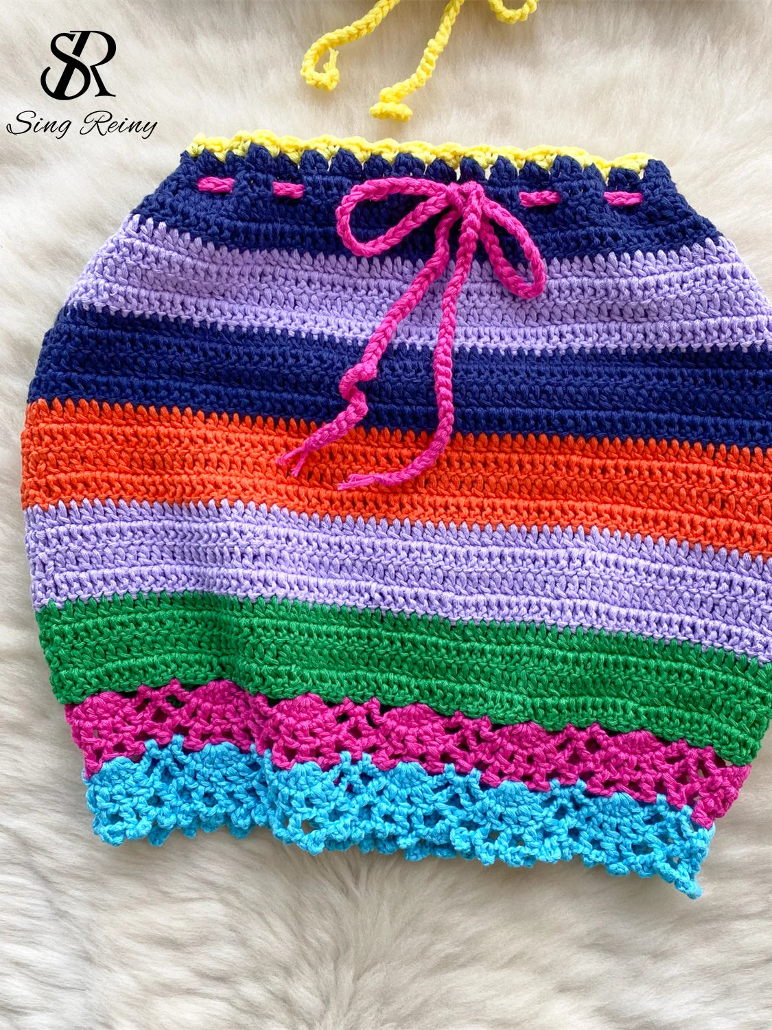 Bohemian Crochet Rave Outfit