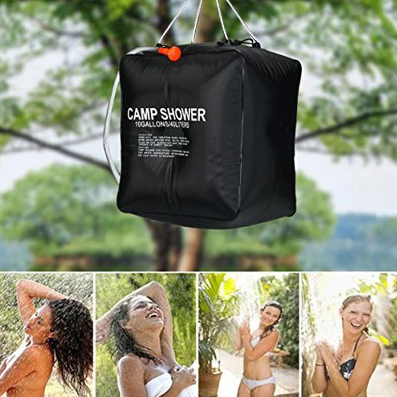 Solar Power Fast Heating 40L Camping Shower Bag 