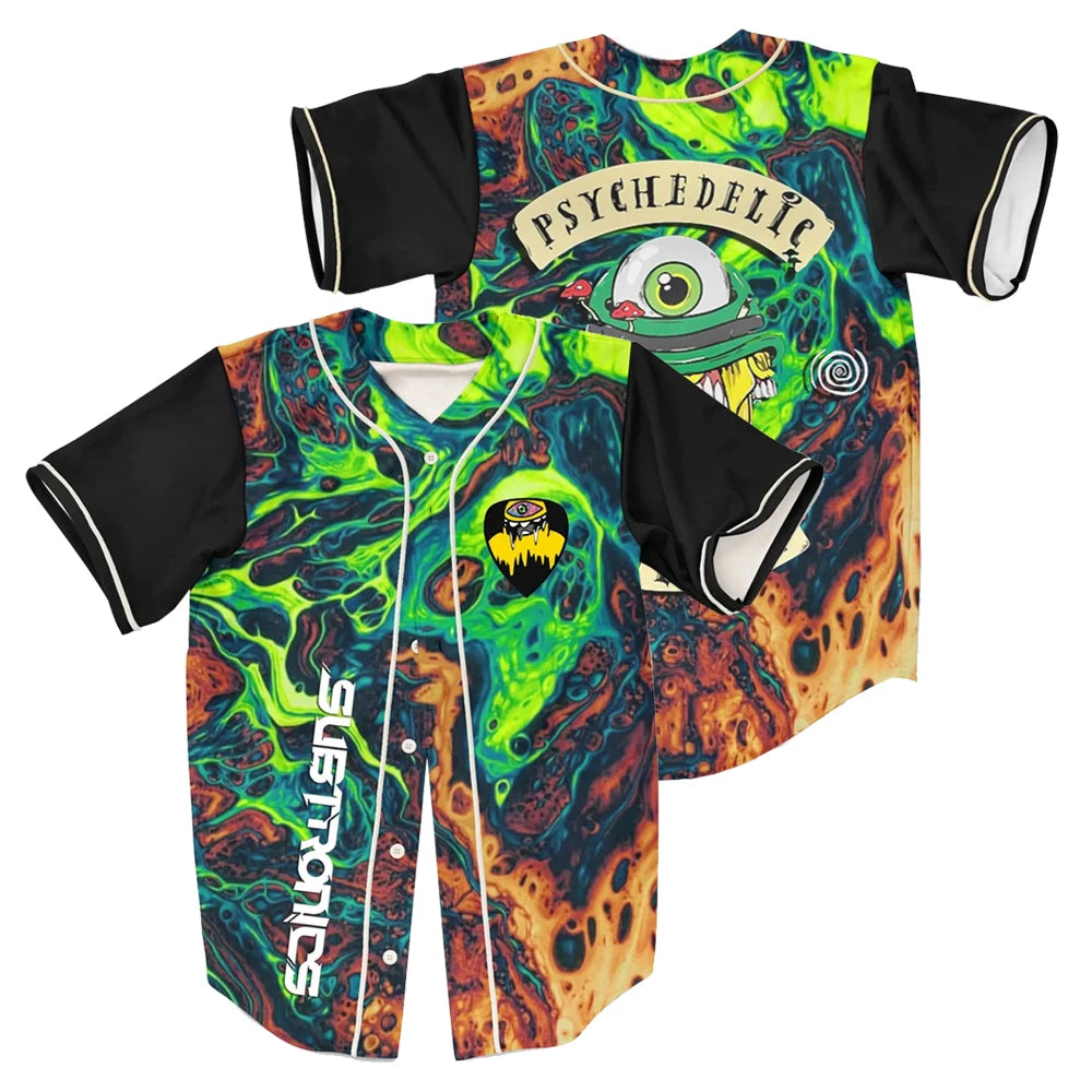 Subtronics Liquid Drip Rave Baseball Jersey