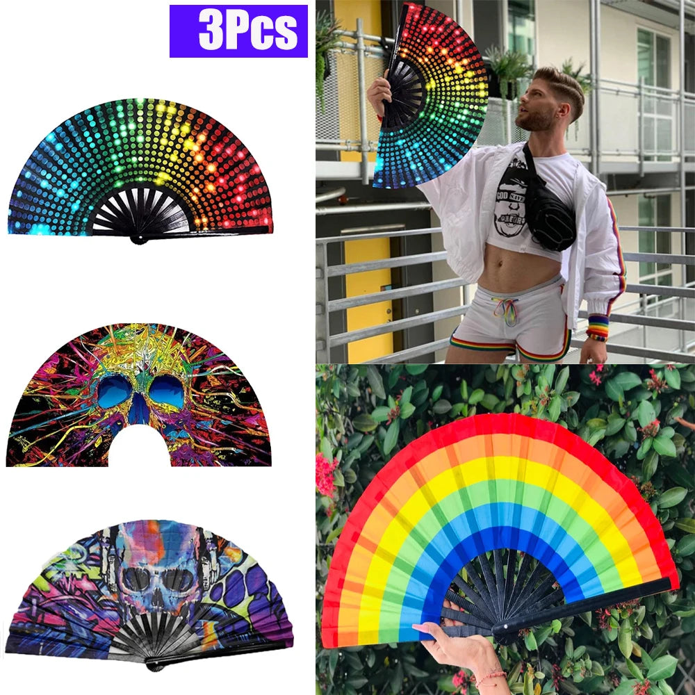 Rainbow 2 Hand fan